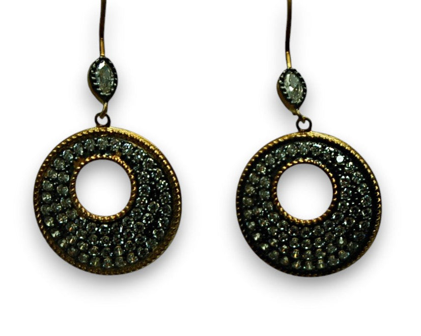 Sterling Silver Gold Plated Bolognia Earrings