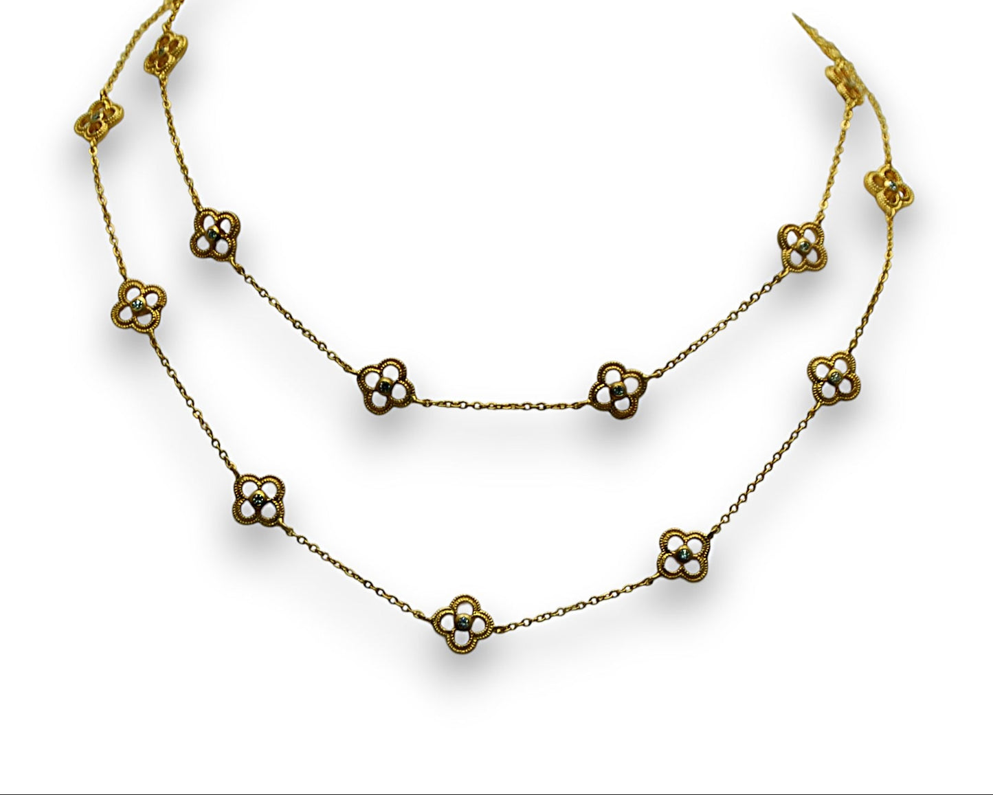 San Marino Sterling Silver Yellow Necklace