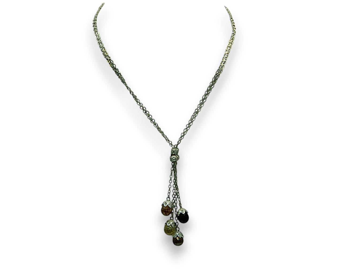 Briolette Roma Sterling Silver Pendant