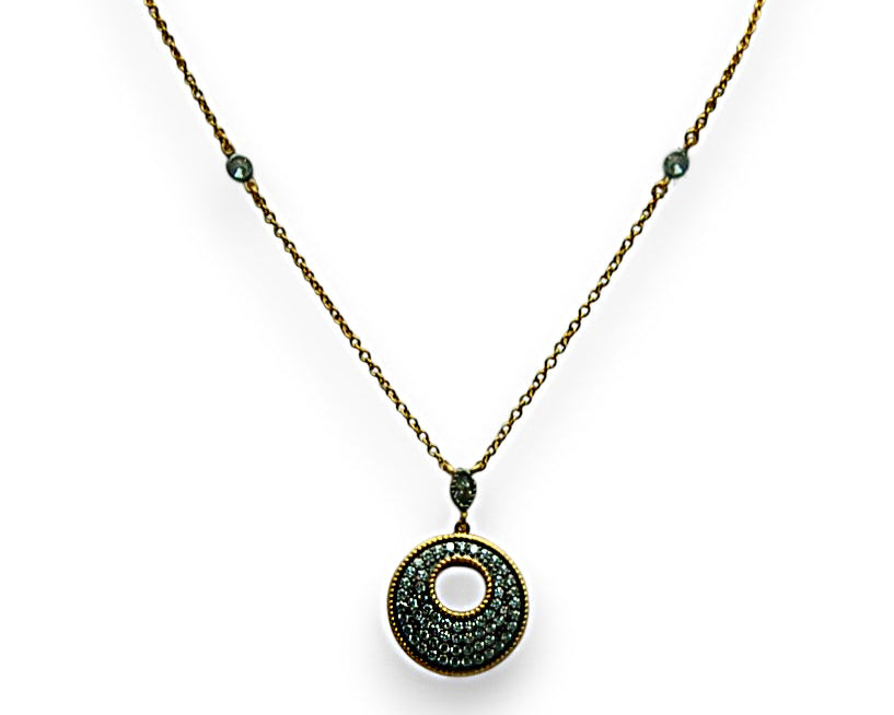 Sterling Silver Gold Plated Bolognia Necklace