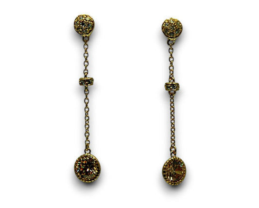 Sterling Silver Firenz Earring Gold Plated