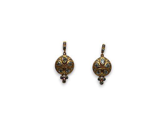 Sterling Silver Yellow Bologna Earring